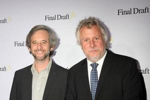 los angeles, 12 feb - scott alexander, larry karaszewski vid den 10:e årliga finalen draft awards på en stor teater den 12 februari 2015 i los angeles, ca. foto