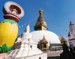 swayambhunath stupa - kathmandu - nepal foto