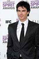 los angeles, 25 feb - ian somerhalder anländer till 2012 års film independent spirit awards på stranden den 25 februari 2012 i Santa monica, ca. foto