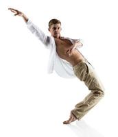 kaukasiska manliga dansare foto