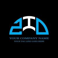 Zid letter logotyp kreativ design med vektorgrafik foto
