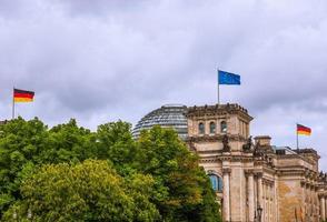 hdr reichstag i berlin foto