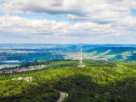 hdr flygfoto över stuttgart, tyskland foto