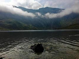 utsikt över Wales landsbygd i snowdonia nära sjön Ogwen foto