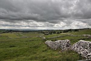 utsikt över Yorkshire Moors nära Mallam Cove foto