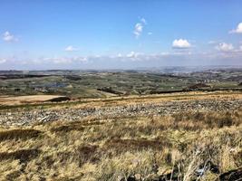 utsikt över hebden bridge i yorkshire foto