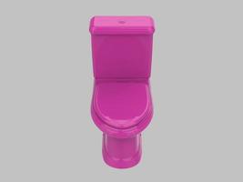 toalett garderob badrum wc vatten rosa 3d illustration foto