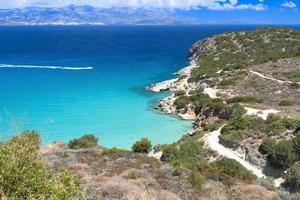 mirabellobukten på Kreta i Grekland