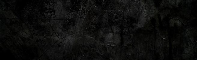 svart vägg skrämmande eller mörkgrå grov kornig sten textur bakgrund. svart betong för bakgrund. foto