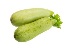 zucchini isolerad på vit bakgrund foto