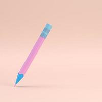 penna med suddgummi på ljus bakgrund foto