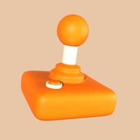 stiliserade 3d old school joystick illustration foto