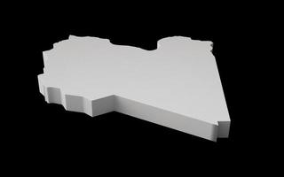 libyen 3d karta geografi kartografi och topologi havsblå yta 3d illustration foto