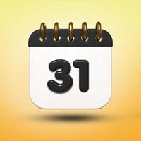 3D transparent kalenderdatum 19 för mötesschema, evenemangsschema, semester, arbete, skolfärg svart foto