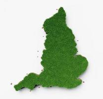 England land gräs och mark textur karta 3d illustration foto