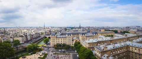 panorama av paris foto