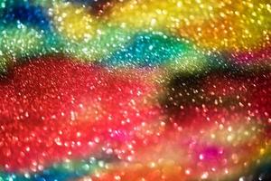 bokeh effekt glitter färgglad suddig abstrakt bakgrund för födelsedag, årsdag, bröllop, nyårsafton eller jul foto