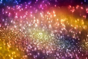 bokeh effekt glitter färgglad suddig abstrakt bakgrund för födelsedag, årsdag, bröllop, nyårsafton eller jul foto