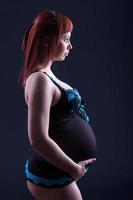 gravid kvinna porträtt foto