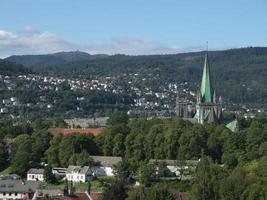 trondheim stad i norge foto