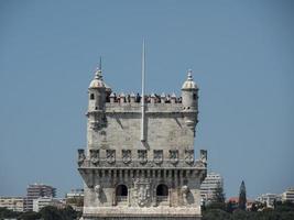 Lissabon vid floden Tagus foto