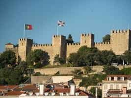 Lissabon vid floden Tagus foto