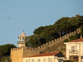 Lissabon vid floden Tagus foto