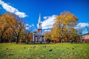 new haven city downtown skyline stadsbilden i connecticut, usa foto