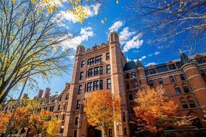 new haven city downtown skyline stadsbilden i connecticut, usa foto