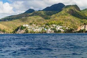 kanarieöarna den berömda fiskarbyn vid saint lucia foto