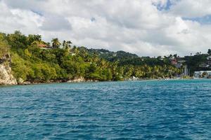 den berömda Marigot-bukten vid Saint Lucia foto
