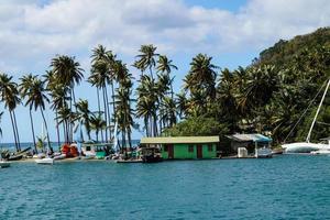 den berömda Marigot-bukten vid Saint Lucia foto