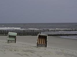 ön wangerooge i Nordsjön foto