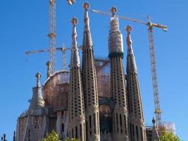 staden barcelona i spanien foto