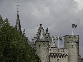 staden Antwerpen i Belgien foto