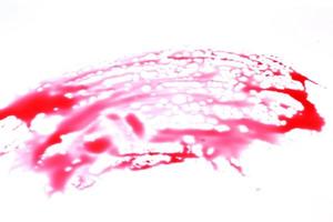blodfläckar isolerad på vit bakgrund foto