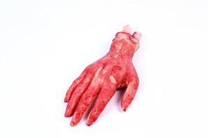 blodig hand koncept halloween foto