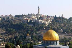 staden jerusalem är huvudstad i staten Israel. 22 april 2017. foto