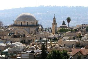 staden jerusalem är huvudstad i staten Israel. 22 april 2017. foto