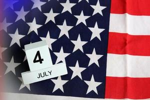 USA:s flagga. självständighetsdag. usa firar den 4 juli. foto