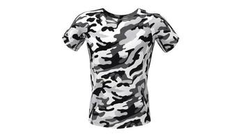 3d manlig militär kamouflage t-shirt 3d-modell foto