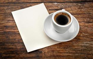 kaffe och brev foto