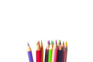 färgpennor för elever att använda i skolan eller professionellt foto