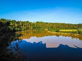 hdr river wye i Chepstow foto