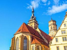 hdr stiftskirche kyrka, stuttgart foto