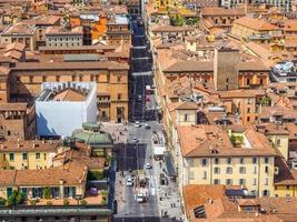 hdr flygfoto över bologna foto