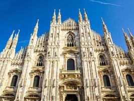 hdr duomo di milano katedralen i milano foto