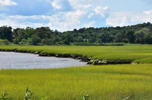 fantastiska vyer längs natursköna North River i massachusetts foto