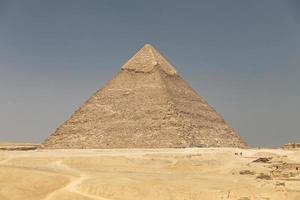 pyramid of khafre i giza pyramidkomplex, kairo, egypten foto