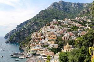 allmän utsikt över positano stad i Neapel, Italien foto